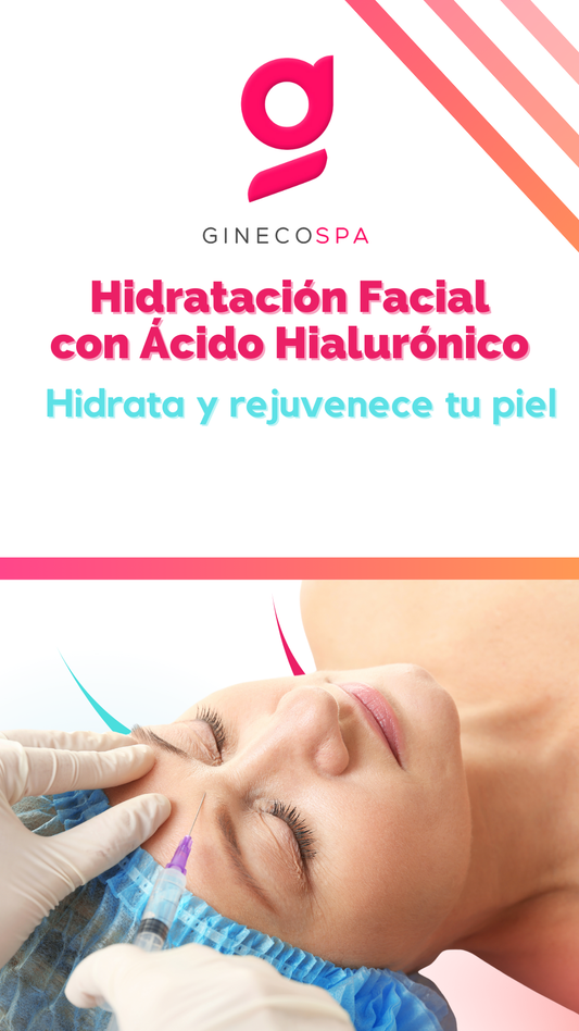 Hidratación facial con ácido hialurónico